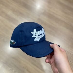 Boné Lacoste Azul Marinho aba mole - Estoque Limitado